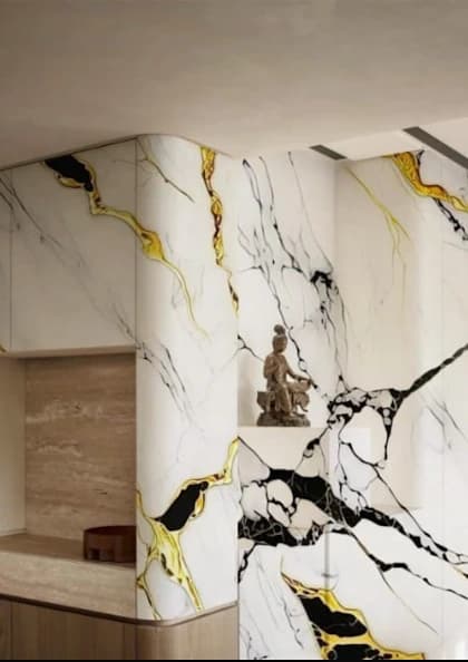 244x122 Black Gold PVC Duvar Paneli