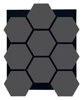 60x52 Antrasit Hexagon Panel