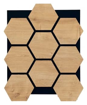 60x52 Meşe Hexagon Panel